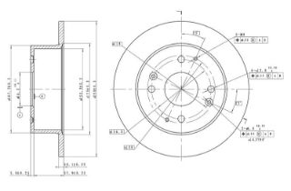 FREN DISK ARKA DUZ 260-4 ( HONDA: ACCORD 98 - 02 ) resmi