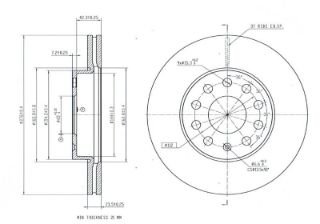 ON FREN DISKI-276×24 5×112 (VW GOLF 13-  AUDI A3 13-  SEAT LEON 13-  SKODA OCTAVIA 13-) resmi