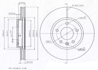 FREN DISK ON HAVA KANALLI 300-5 ( OPEL ASTRA J CDTI 09 - )16 JANT resmi