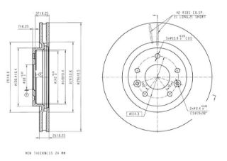 FREN DISKI ON HAVALI 296-5 (RENAULT: KADJAR 15> NISSAN: QASHQAI "1.5-1.6DCI" 13> X-TRAIL "1.6DCI" 13>) resmi