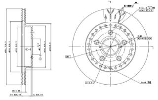 FREN DISKI ON HAVALI-(302-5)-(TOYOTA: RAV4 96>00 "2.0" ) resmi