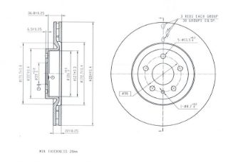 FREN DISK ON HAVA KANALLI 284-5-(FIAT : EGEA 1.3 MJT-1.6 MJT-1.4 16v-1.6 16v FIAT : 500L 1.6 MJT -1.4 2012>   ) resmi