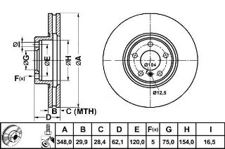 FREN DISKI ON (BMW:X5 (E70, F15) X6 (E71) 07-14) resmi
