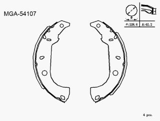 KAMPANA BALATA ( FIAT: MAREA TIPO TEMPRA SW  90 - 96 / ALFA ROMEO: 145 146 94 - 99) resmi