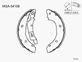 KAMPANA BALATA ( FIAT: DUCATO 02 - 06 / PEUGEOT: BOXER / CITROEN: JUMPER 2,8 02 - 06) resmi
