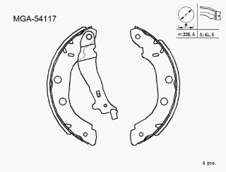 KAMPANA BALATA LEVYELI 42mm ( RENAULT: KANGOO KC0/1 FC0/1 98 - 08) BUYUK TIP resmi