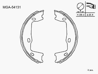 EL FREN BALATA ( OPEL: VECTRA A VECTRA B 93 - 02) resmi