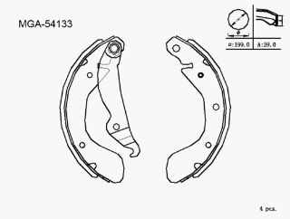 KAMPANA BALATA LEVYELI  ( OPEL: CORSA TIGRA ASTRA 93 - 00) resmi