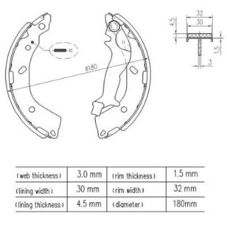 KAMPANA BALATA ARKA "KUCUK TIP 7 INC" ( HYUNDAI: GETZ 02>05 ABSSIZ ) resmi