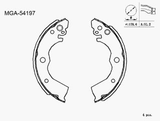 KAMPANA BALATA ( NISSAN: SUNNY 90 - 96) resmi
