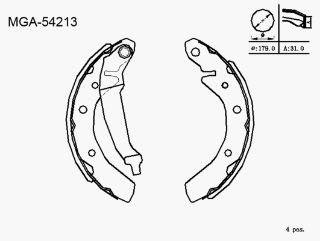 KAMPANA BALATA -(DAEWOO: TICO 95>02/MATIZ 98>04  ) resmi