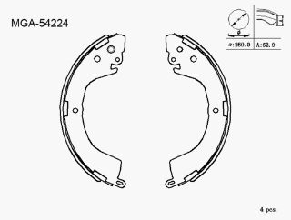 KAMPANA BALATA ( MITSUBISHI: L200 4WD 00 - 05) K6718 resmi
