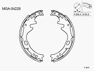 KAMPANA BALATA ( NISSAN: D21 4WD 86 - 98) K1171 resmi