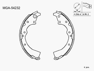 BALATA FREN ARKA KAMPANA ( TOYOTA: HILUX VIGO 2WD 01> 13) K2282 resmi
