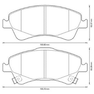 BALATA FREN ON-(TOYOTA: AVENSIS 09>13/VERSO 10>13  ) resmi