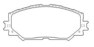 BALATA FREN ON-(TOYOTA: COROLLA 07>12 / >/AURIS 07>12 "BENZINLI" ) resmi