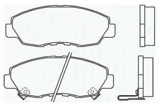 BALATA FREN ON-(HONDA: ACCORD 90>98 ) resmi