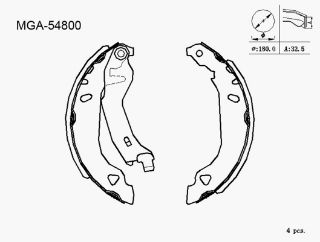 KAMPANA BALATA LEVYELI  ( FIAT: TEMPRA TIPO PUNTO 93 - 00) resmi