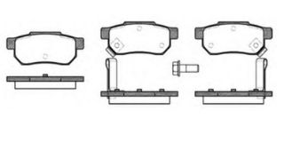 BALATA FREN ARKA-(HONDA: CIVIC 96>00/JAZZ 02>10/ROVER 90> ) resmi