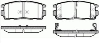 BALATA FREN ARKA - (CHEVROLET: CAPTIVA 07>12 / OPEL: ANTARA 07>12 / HYUNDAI: TERRACAN 02- ) resmi