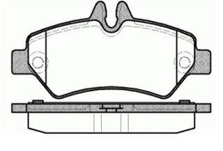 ARKA FREN BALATASI-TEK TEKER-  (VW CRAFTER 06-16  MERCEDES SPRINTER 06-16) **FISLI** resmi