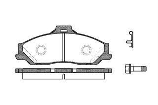 ÖN FREN DİSK BALATA ( FORD : RANGER 4×2 98- )(MAZDA: B2500 01>03/B2500 BT50 06>11 "4WD ) resmi