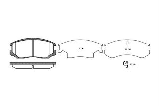 BALATA FREN ON - ( DAIHATSU : TERIOS 97>11 / PROTON 96-02 1.3-1.5 / MITSUBISHI : LANCER 90-02 1.3-1.5 ) resmi