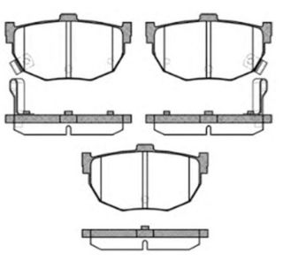 BALATA FREN ARKA - ( KIA: CERATO 04>10 / HYUNDAI: ELANTRA 05> / ELANTRA 96-06 / NISSAN: MAXIMA 88>94 / PRIMERA (P10) 2.0 90-96 ) resmi