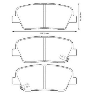BALATA FREN ARKA-(KIA: SORENTO 11>12/HYUNDAI: SANTAFE 11>12  ) resmi