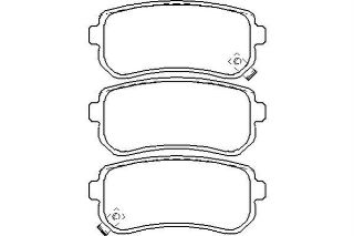 BALATA FREN ARKA-(HYUNDAI: I20 08>12 / I30 08> / IX35 11>/ KIA: CERATO 10>13 / CEED 08>11 / SPORTAGE 11> ) resmi