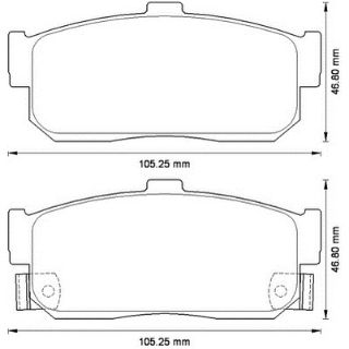 BALATA FREN ARKA-(NISSAN: MAXIMA 00>/ALMERA 04>06 ) resmi