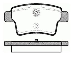 ARKA FREN DISK BALATA WVA 24540 ( CITROEN : C4 PICASSO 1.6HDI 1.8 2.0 2.0HDI 06-- ) resmi