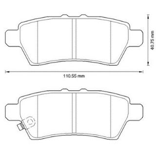 BALATA FREN ARKA-(NISSAN: PATFINDER 05>11/NAVARA 05>11 ) resmi
