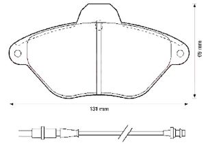 ON FREN DISK BALATASI WVA 21632  ( CITROEN : XANTIA 98-03 ) resmi