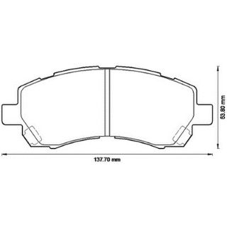 BALATA FREN ON-(SUBARU: IMPREZA 92>00 "1.5-1.6"/LEGACY 94>99 "1.8-2.0"  ) resmi
