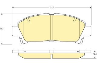 BALATA FREN ON-(TOYOTA: AVENSIS 00>02 ) resmi