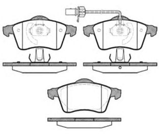 ON FREN BALATASI-KABLOLU-  (VW TRANSPORTER 99-04) resmi