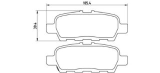 BALATA FREN ARKA-(NISSAN: JUKE 11>13 / SUZUKI: GRAND VITARA 2.0 - 1.9 DDIS 05>15 / INFINITI: EX35 - EX37 08>>) resmi