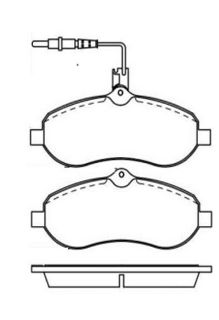 BALATA FREN ON-(FISLI)-(CITROEN: JUMPY 07>>/FIAT: SCUDO 07>>/PEUGEOT EXPERT 07>>  )   (VWA24595) resmi
