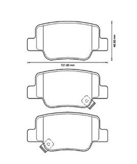 BALATA FREN ARKA-(TOYOTA: VERSO 10>18  ) resmi