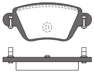 FREN BALATASI ARKA ( FORD : MONDEO 00-04 ) (RENAULT: KANGOO "1.9 DCI-1.6 16V" 01> ) resmi
