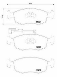 FREN BALATASI ON WVA 20907 ( FIAT: DOBLO 1.2 1.6 1.9D JTD 01- ) resmi