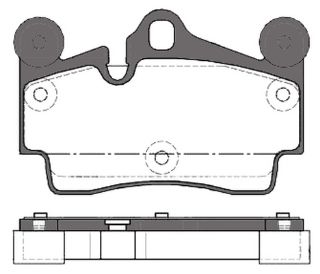 ARKA FREN BALATASI-  (VW TOUAREG 03-10  AUDI Q7 07-15  PORSCHE CAYENNE 03-10) resmi