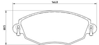 ÖN FREN DİSK BALATA ( FORD : MONDEO 01- ) resmi