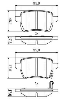DISK BALATA ARKA (FIAT: 500L 1.4 1.4 LPG 1.6D MULTIJET 2013-) resmi