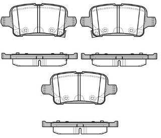 BALATA FREN ARKA-(OPEL : ASTRA K / INSIGNIA B 2016>) "WVA 22129" resmi