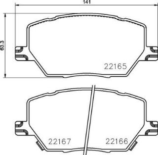 FREN BALATASI ON-(FIAT : 500×1.4 / 1.6/ 2.0 2017> / JEEP : RENEGADE SUV 1.4 / 1.6 /2.0 4×4 / ) resmi