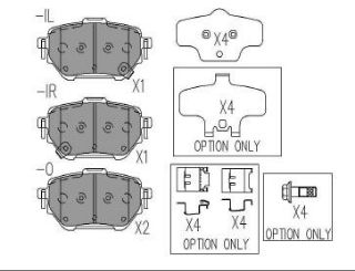 FREN BALATASI ARKA "ELEKTRONIK EL FRENI"-(TOYOTA : COROLLA 2019> 1.6 VVTI / TOYOTA : COROLLA 2019> 1.8 HYBRID ) resmi