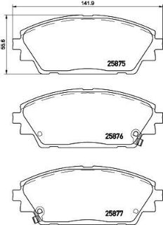 BALATA FREN ON-(MAZDA: 3 2013>/ CX-3 2015>) resmi