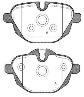 FREN BALATASI ARKA (BMW F10-25  G11-30 )2456101 resmi